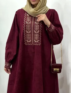 پیراهن مانتویی گلدوزی هدیه