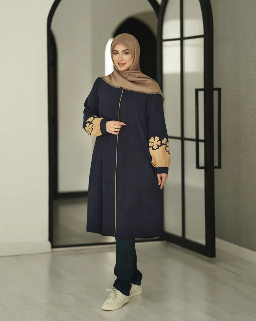 مانتو مدل گیلدا سورمه‌ای